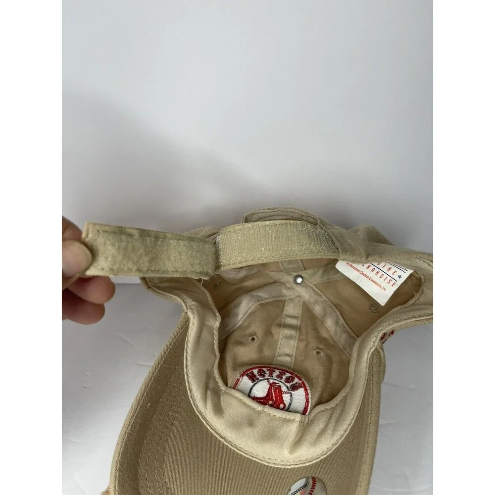 Boston Red Sox Youth Hat Cap Khaki Tan Adjustable Distressed Look Budweiser